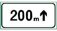 圖中輔助標志的含義是確定主標志規定區間距離為前方200米以外的路段。