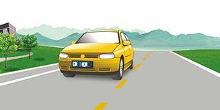 這輛在道路上行駛的機(jī)動車有下列哪種違法行為？