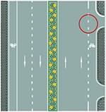 路右側車行道邊緣白色虛線是什么含義？
