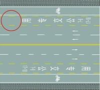 圖中圈內兩條黃色虛線間的區域是何含義？