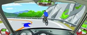 遇到這種情況的騎車人可以借對向車道超越。