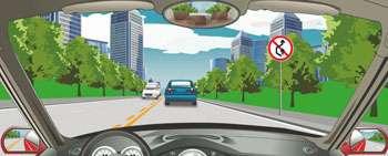 右側標志表示前方路段允許超車。