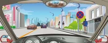 右側標志表示臨時停車不受限制。