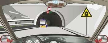 駕駛機(jī)動車遇到這種情況要靠右側(cè)停車等待。