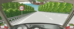 在這段高速公路上行駛的最高車速是多少？