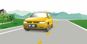 這輛在道路上行駛的機(jī)動(dòng)車有下列哪種違法行為？