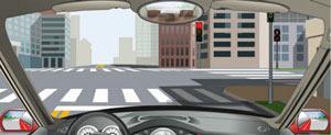 駕駛機動車在這種信號燈亮的路口，可以右轉彎。