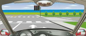 這個路口允許車輛怎樣行駛？