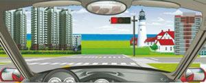 在路口這個位置時可以加速通過路口。