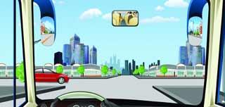 在這種情況的路口哪輛直行車優先通行？