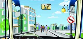 駕駛機動車在居民小區遇到這種情形要連續鳴喇叭。
