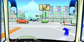 駕駛機動車可在該路口處向右變更車道。