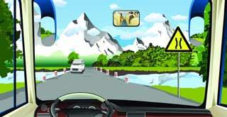 會(huì)車遇到這種情況要低速會(huì)車或停車讓行。