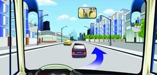 駕駛機動車在這種道路上從前車右側超越最安全。