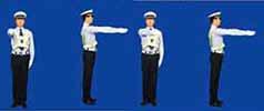 圖中警察手勢為什么信號？