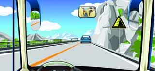 駕駛機動車在山區(qū)道路遇到這種情況怎樣行駛？