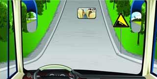 駕駛機動車遇到這種道路要提前減擋，以保持充足動力。