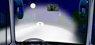 夜間駕駛機動車遇到這種情況時怎樣處理？