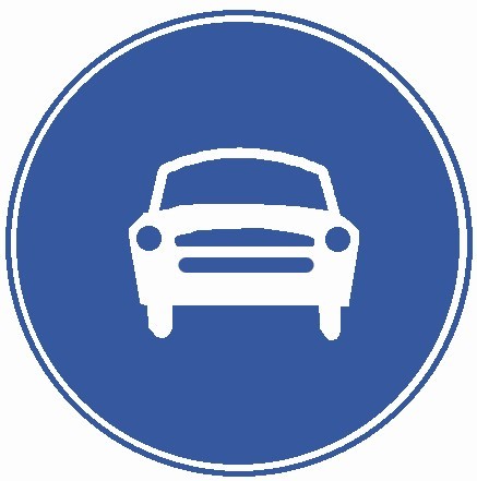 圖中標志表示該道路只準___行駛。