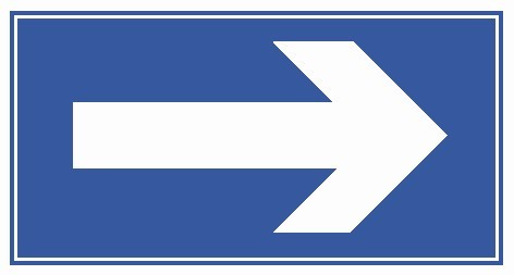 圖中是靠右側道路行駛標志。